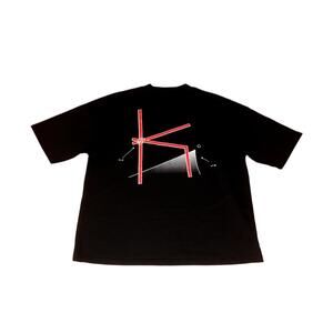 NEW KNOTWTR men's k graphic t-shirt in black